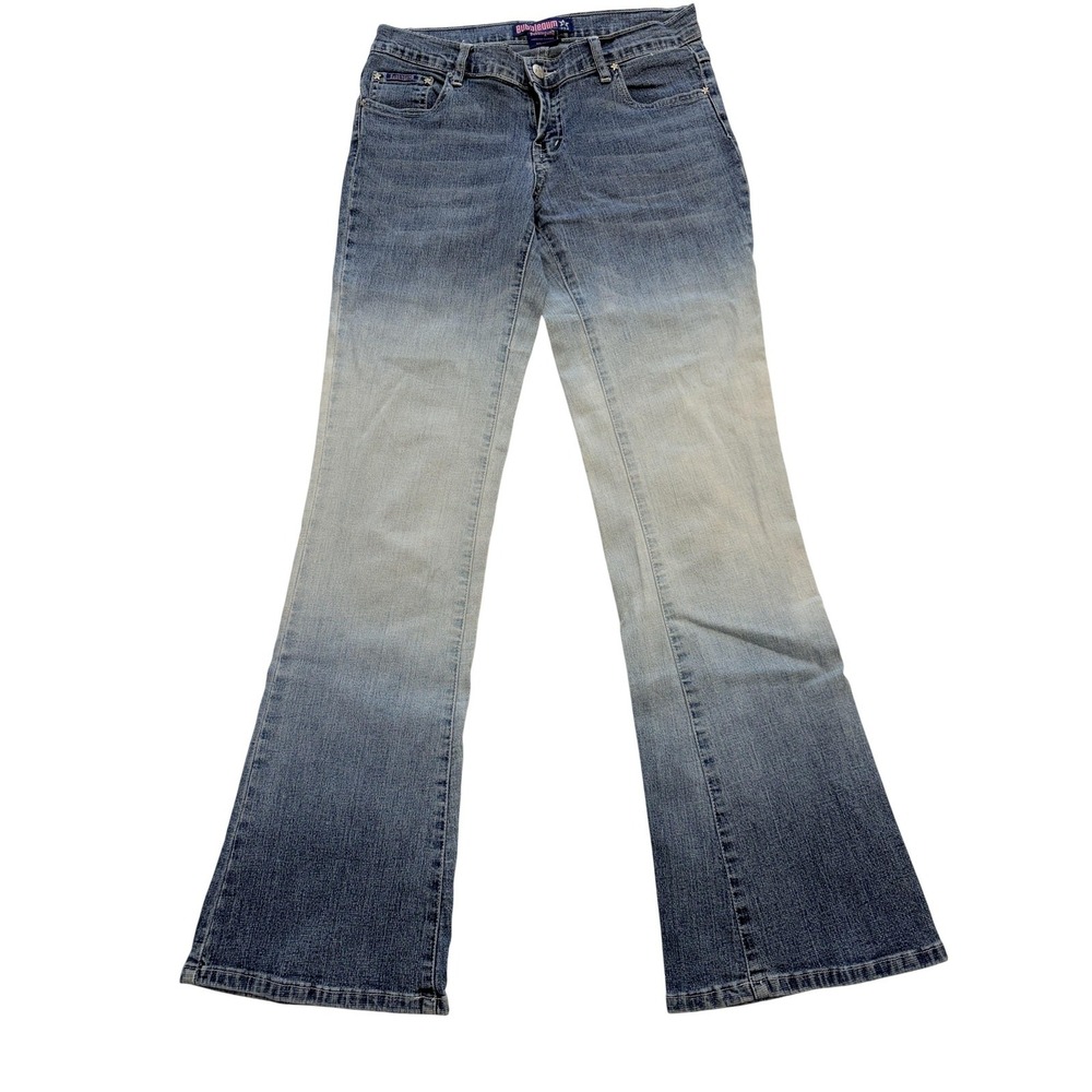 Bubblegum Bootcut Jeans Juniors 7/8 Blue Med Wash Mid‎ Rise Stretch 28x31